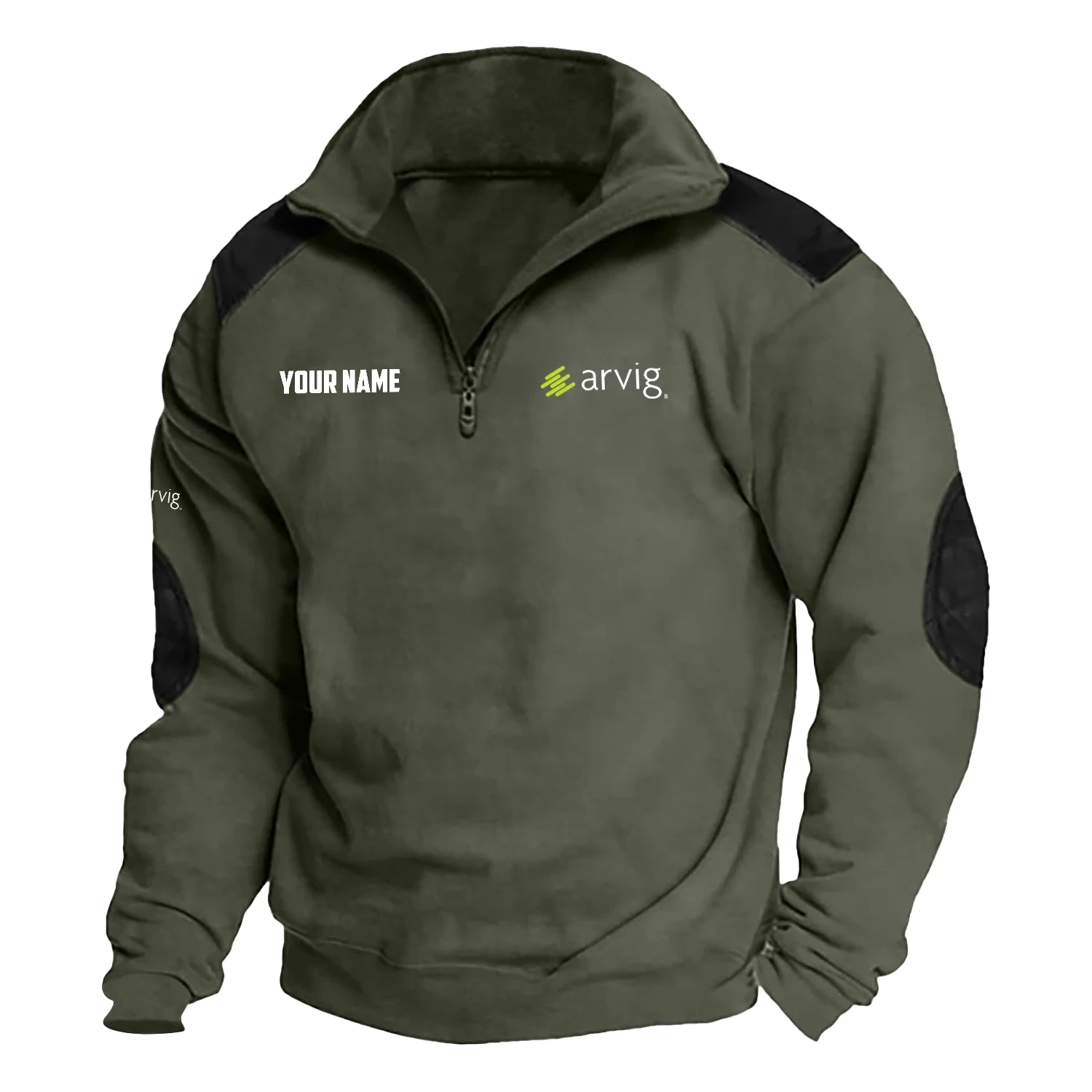Arvig Exclusive Logo Tactical Quarter-Zip Sweatshirt TOTTSCS1012AVZ – Arvig Sweatshirt
