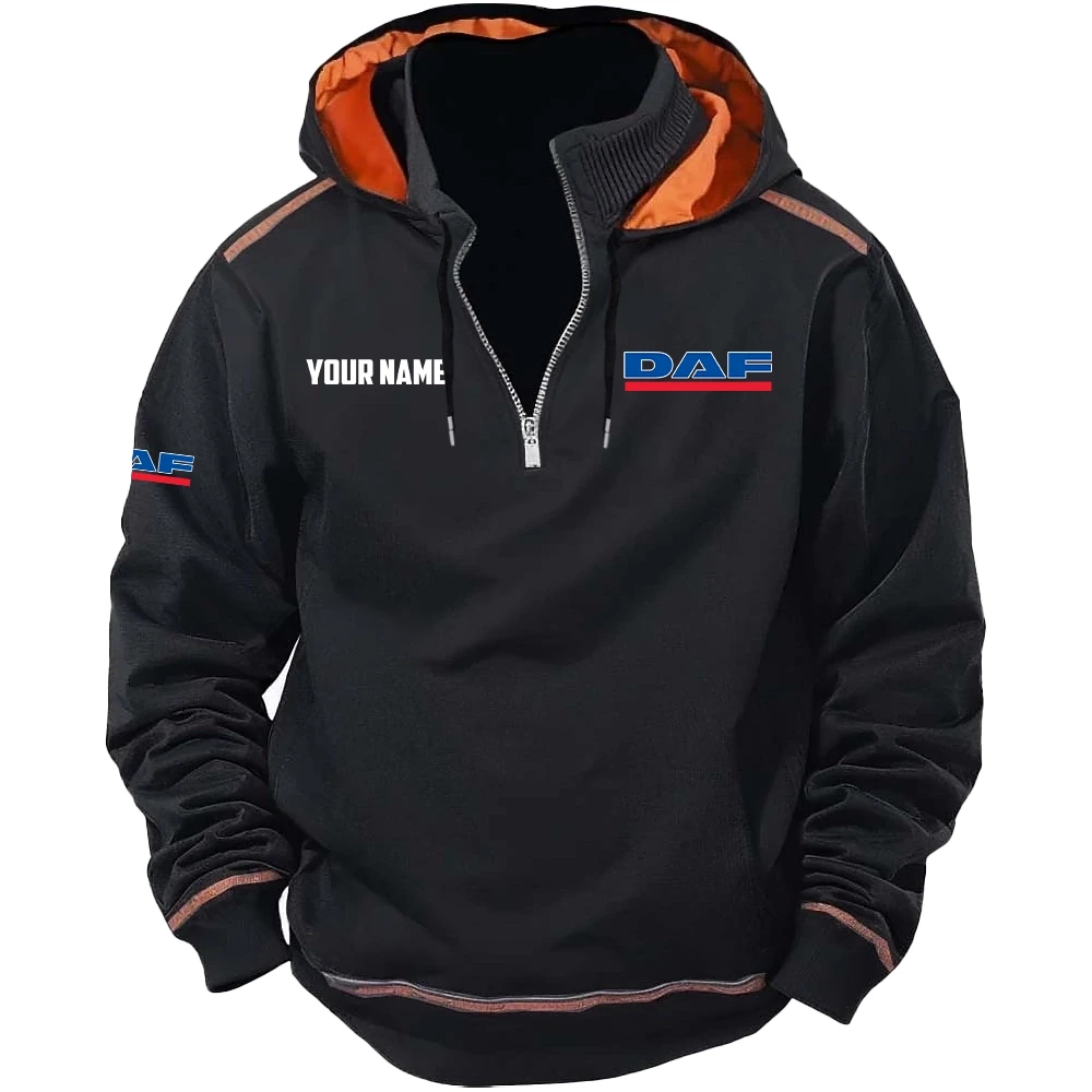 DAF Trucks Exclusive Logo Tactical Hooded Sweatshirt OUFACBHS0819DAZ – DAF Trucks Sweatshirt