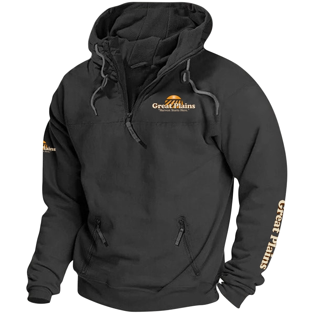 Great Plains Exclusive Logo Tactical Quarterzip Hoodie OUFAH1880819GPZ – Great Plains Hoodie