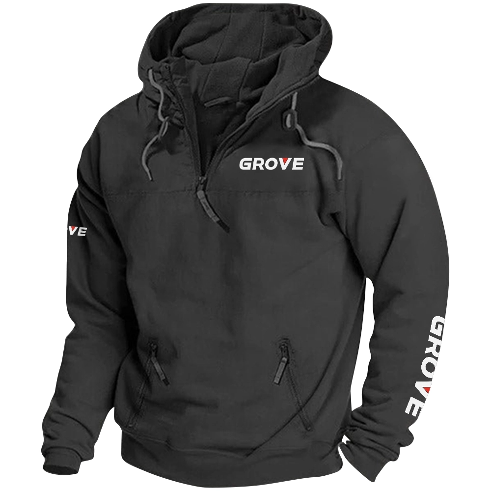 Grove Exclusive Logo Tactical Quarterzip Hoodie OUFAH1880819GVZ – Grove Hoodie