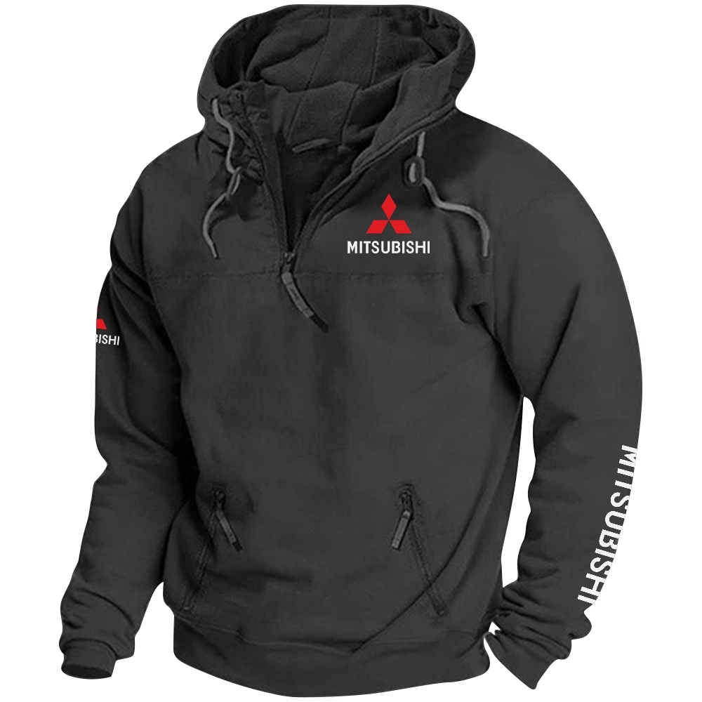 Mitsubishi Exclusive Logo Tactical Quarterzip Hoodie OUFAH1880819MSBZ – Mitsubishi Hoodie