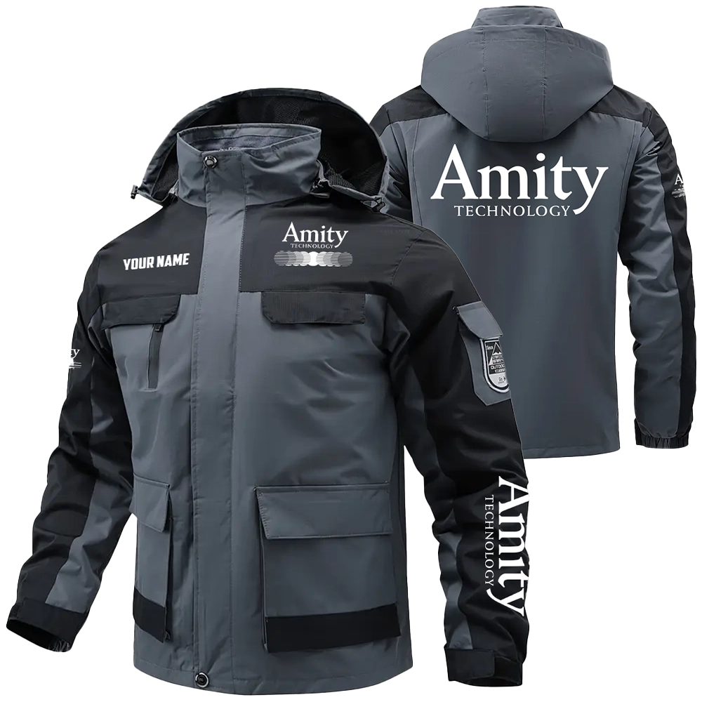 Amity Technology Exclusive Logo Water Resistant Outdoor Jacket Detachable Hood OUFAV203A0819ATZ – Amity Technology Jacket Amity Technology Exclusive Logo Water Resistant Outdoor Jacket Detachable Hood OUFAV203A0819ATZ – Amity Technology Jacket