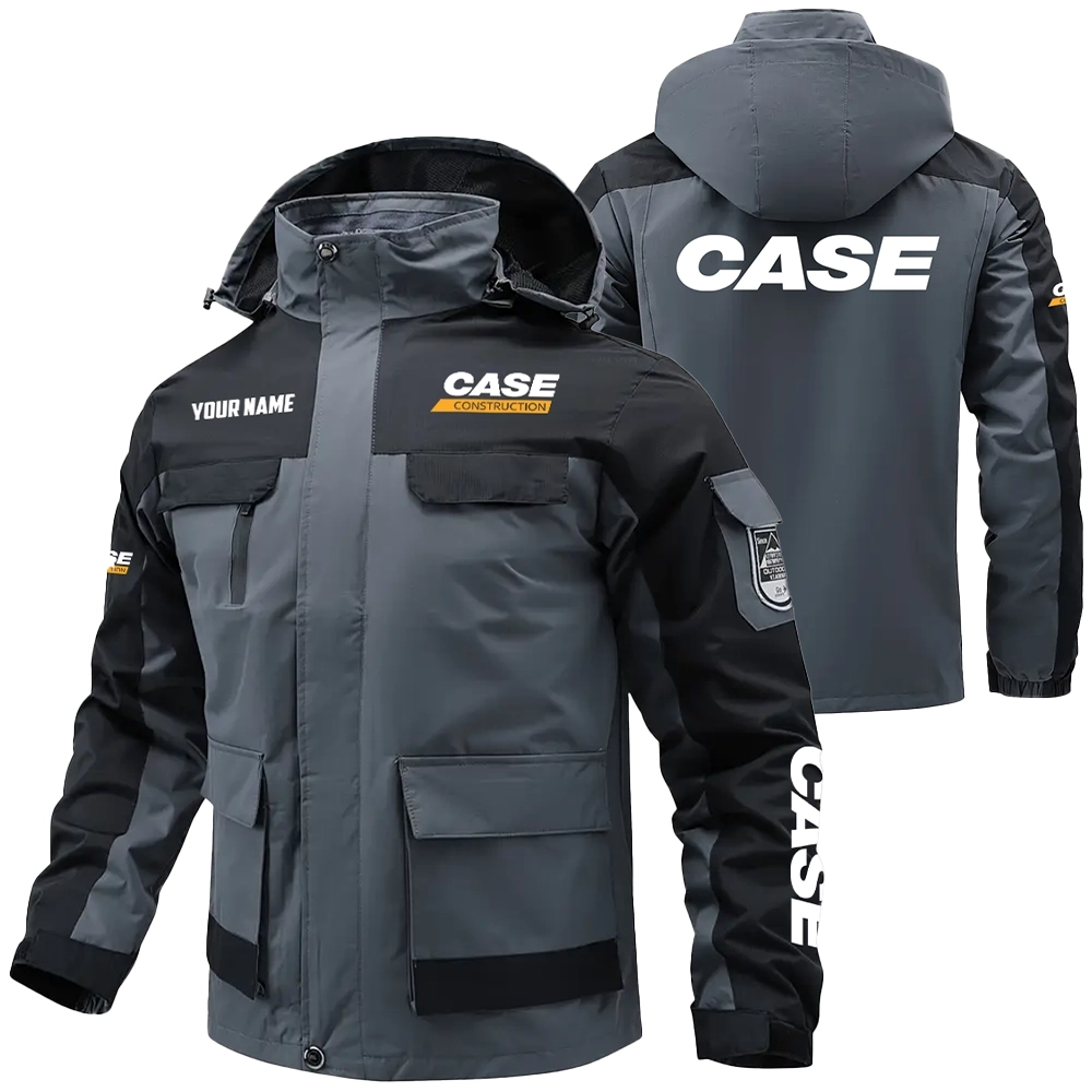 Case Construction Exclusive Logo Water Resistant Outdoor Jacket Detachable Hood OUFAV203A0819CCZ – Case Construction Jacket