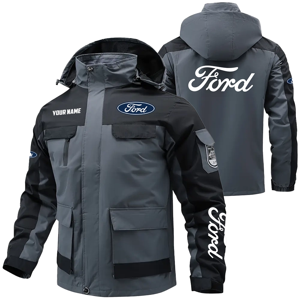 Ford Exclusive Logo Water Resistant Outdoor Jacket Detachable Hood OUFAV203A0819F1Z – Ford Jacket Ford Exclusive Logo Water Resistant Outdoor Jacket Detachable Hood OUFAV203A0819F1Z – Ford Jacket