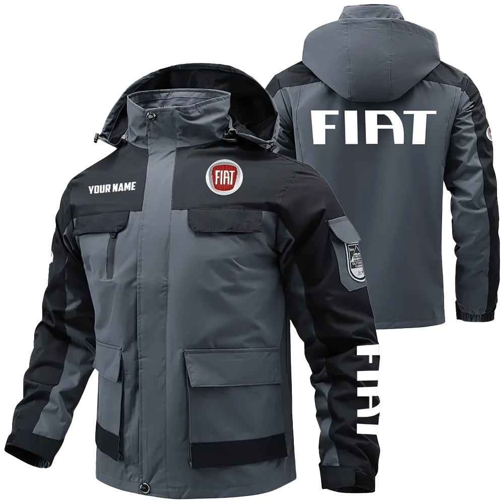Fiat Exclusive Logo Water Resistant Outdoor Jacket Detachable Hood OUFAV203A0819FTZ – Fiat Jacket Fiat Exclusive Logo Water Resistant Outdoor Jacket Detachable Hood OUFAV203A0819FTZ – Fiat Jacket