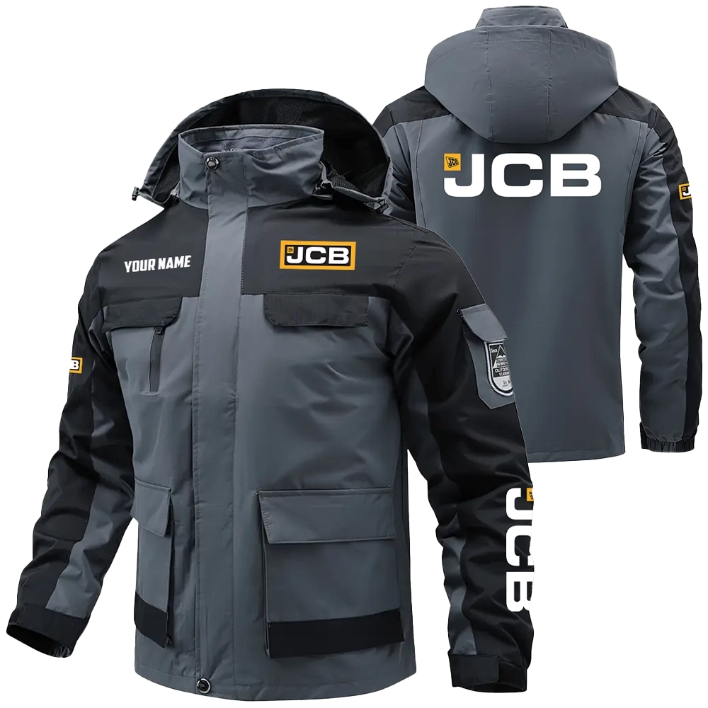 JCB Agriculture Exclusive Logo Water Resistant Outdoor Jacket Detachable Hood OUFAV203A0819JAZ – JCB Agriculture Jacket JCB Agriculture Exclusive Logo Water Resistant Outdoor Jacket Detachable Hood OUFAV203A0819JAZ – JCB Agriculture Jacket