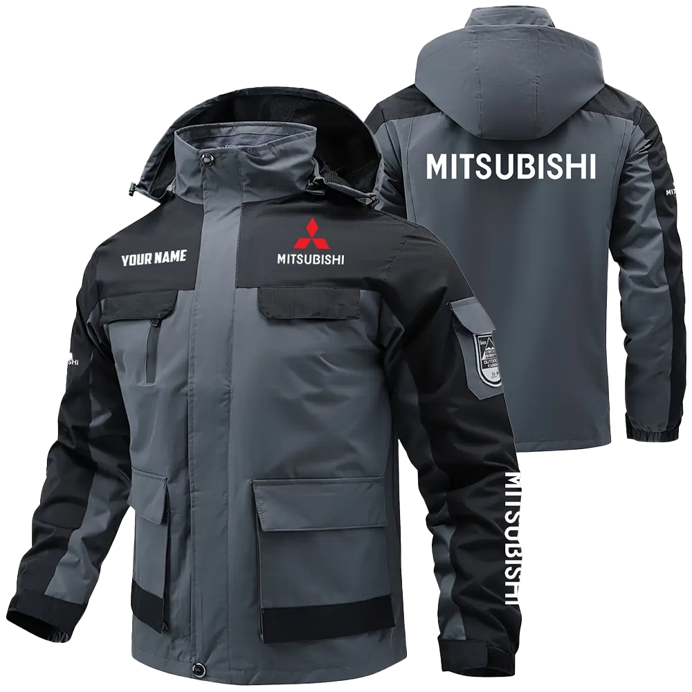 Mitsubishi Exclusive Logo Water Resistant Outdoor Jacket Detachable Hood OUFAV203A0819MSBZ – Mitsubishi Jacket