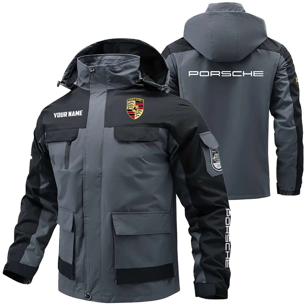 Porsche Exclusive Logo Water Resistant Outdoor Jacket Detachable Hood OUFAV203A0819POSZ – Porsche Jacket