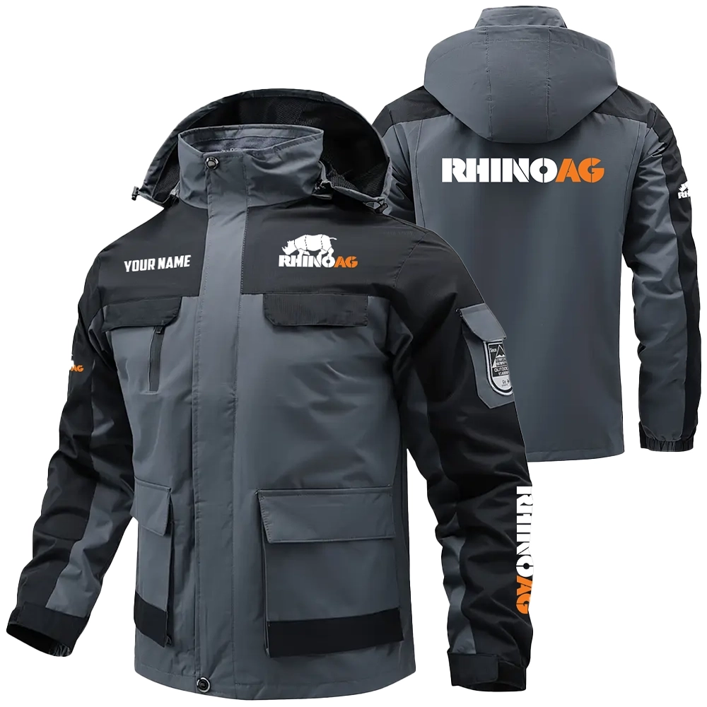 RhinoAg Exclusive Logo Water Resistant Outdoor Jacket Detachable Hood OUFAV203A0819RAZ – RhinoAg Jacket