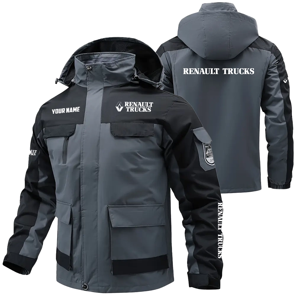 Renault Exclusive Logo Water Resistant Outdoor Jacket Detachable Hood OUFAV203A0819RTZ – Renault Jacket