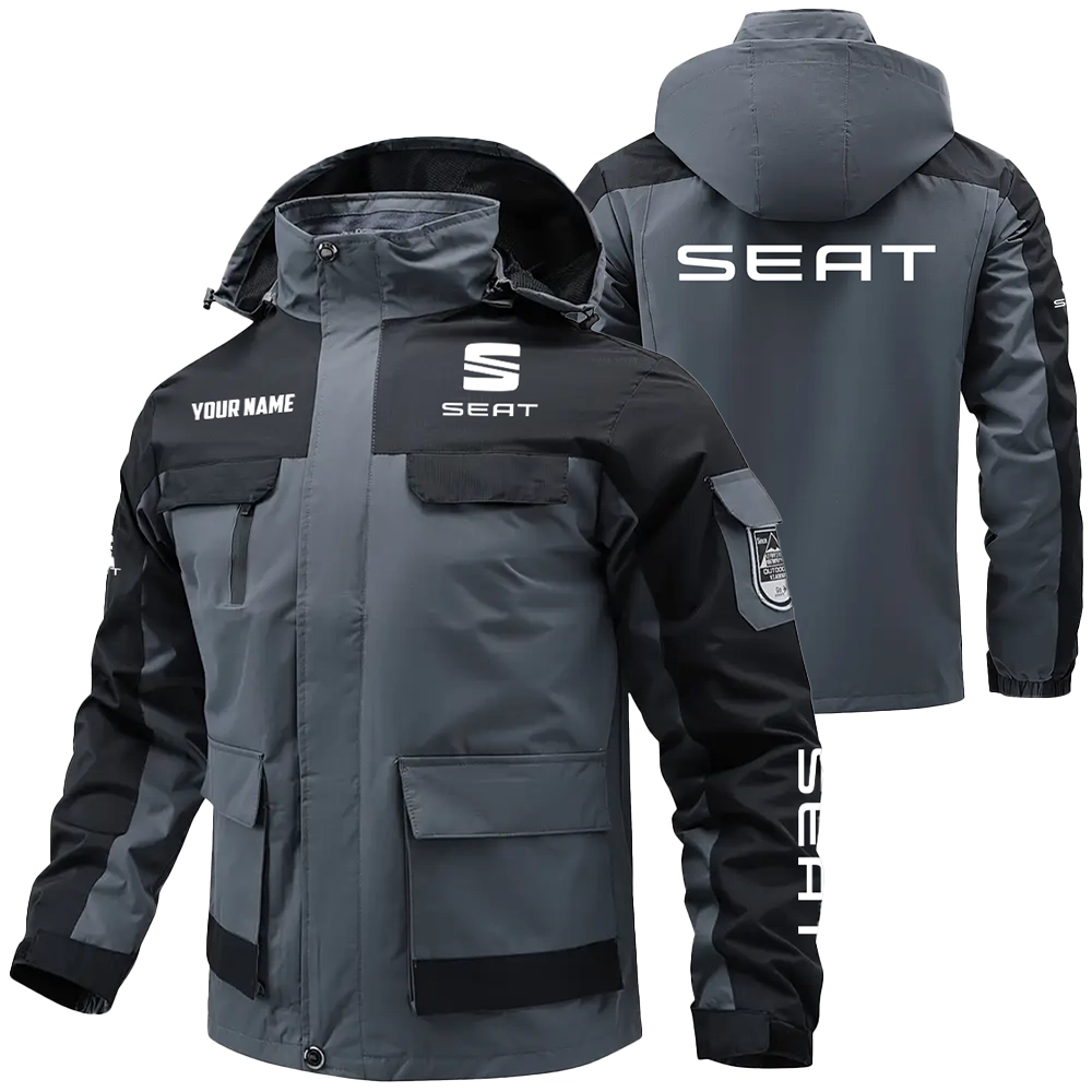 SEAT Cars Exclusive Logo Water Resistant Outdoor Jacket Detachable Hood OUFAV203A0819SETZ – SEAT Cars Jacket
