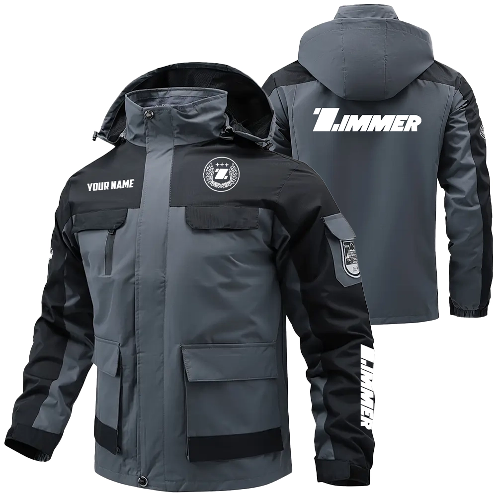 Zimmer Exclusive Logo Water Resistant Outdoor Jacket Detachable Hood OUFAV203A0819ZMZ – Zimmer Jacket