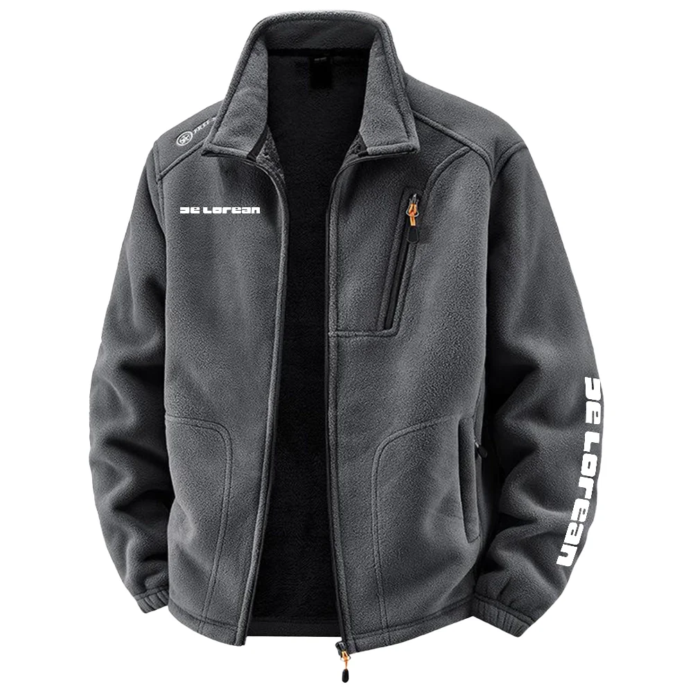DeLorean Exclusive Logo Plush Fleece JacketOUFAV2090819DLZ – DeLorean Jacket