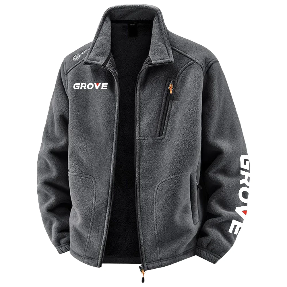 Grove Exclusive Logo Plush Fleece Jacket OUFAV2090819GVZ – Grove Jacket