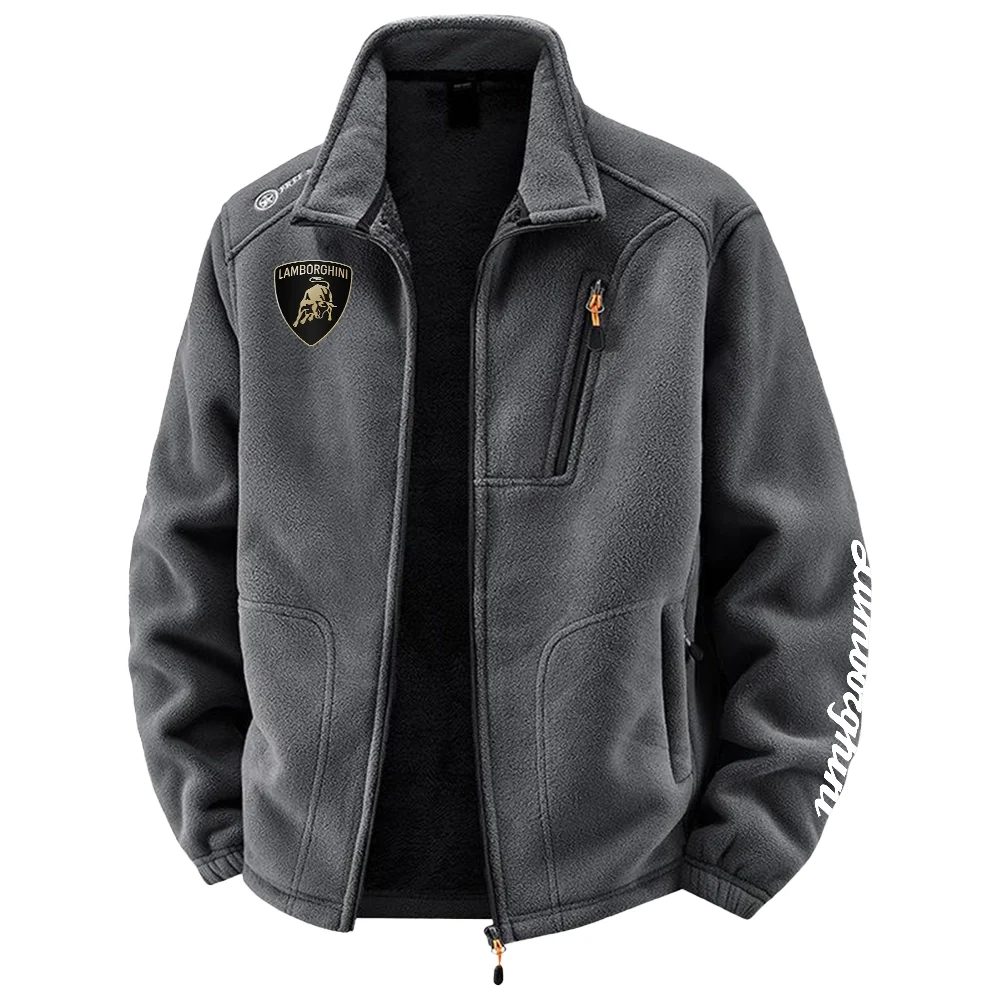 Lamborghini Exclusive Logo Plush Fleece JacketOUFAV2090819LBGZ – Lamborghini Jacket