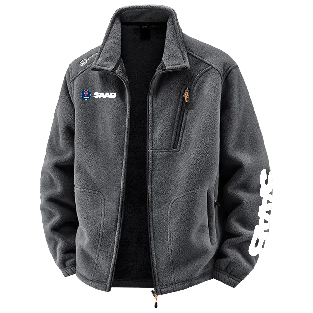 Saab Exclusive Logo Plush Fleece JacketOUFAV2090819SBZ – Saab Jacket