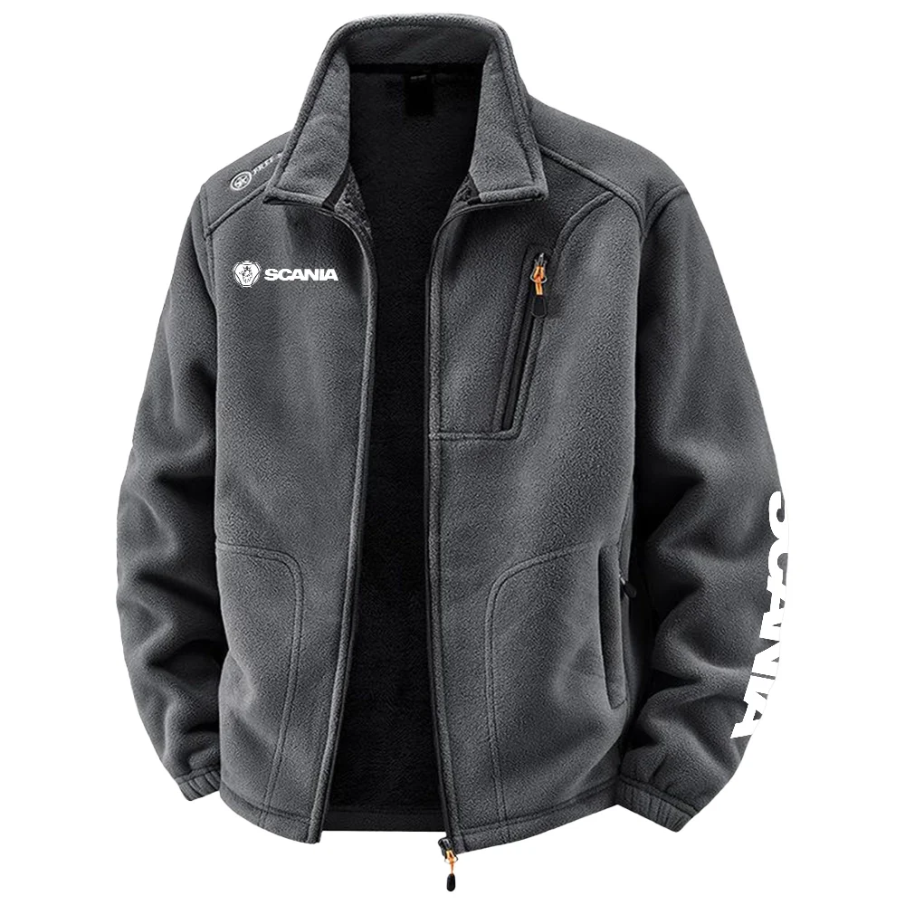 Scania Exclusive Logo Plush Fleece JacketOUFAV2090819SCZ – Scania Jacket