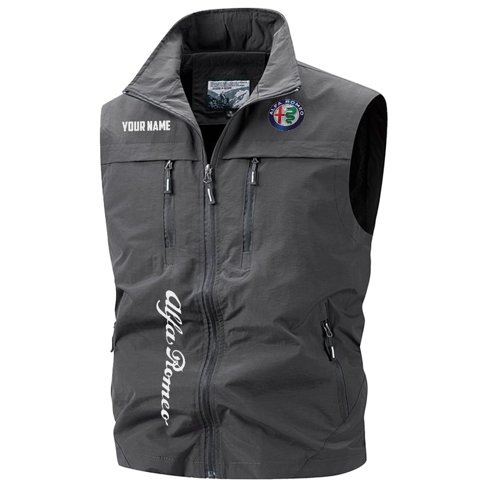 Alfa Romeo Exclusive Logo Multi-Pocket Sleeveless Vest OUFAV2100819AFZ – Alfa Romeo Vest