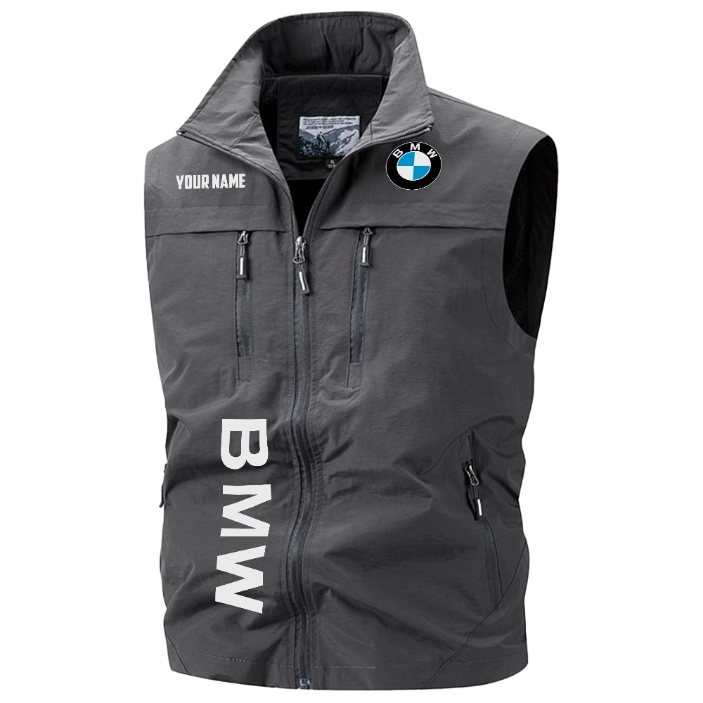 BMW Exclusive Logo Multi-Pocket Sleeveless Vest OUFAV2100819BMWZ – BMW Vest