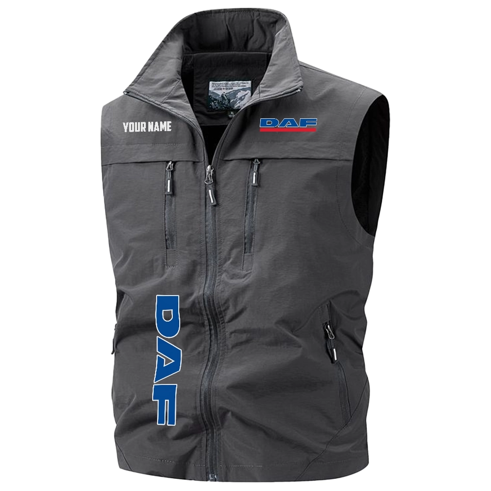 DAF Trucks Exclusive Logo Multi-Pocket Sleeveless Vest OUFAV2100819DAZ – DAF Trucks Vest DAF Trucks Exclusive Logo Multi-Pocket Sleeveless Vest OUFAV2100819DAZ – DAF Trucks Vest