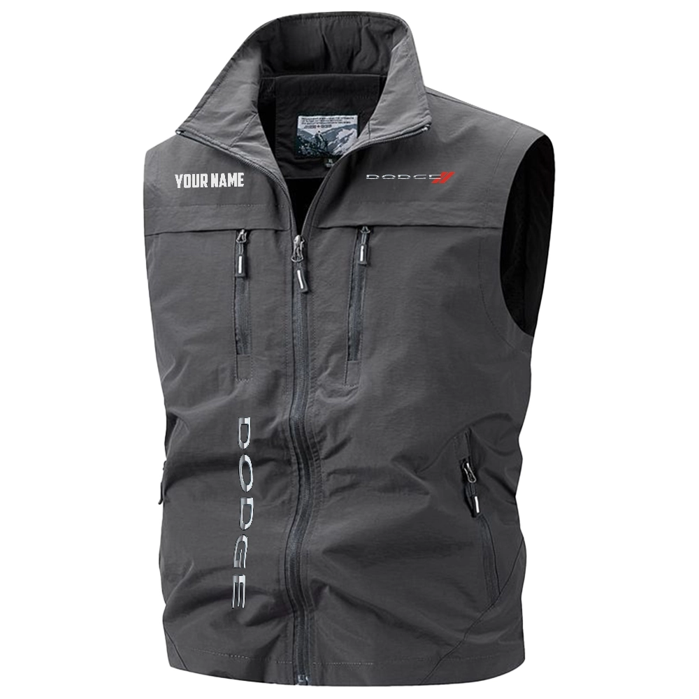 Dodge Exclusive Logo Multi-Pocket Sleeveless Vest OUFAV2100819DDZ – Dodge Vest