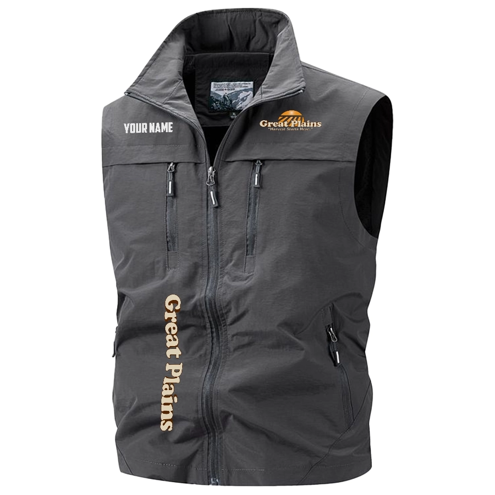 Great Plains Exclusive Logo Multi-Pocket Sleeveless Vest OUFAV2100819GPZ – Great Plains Vest