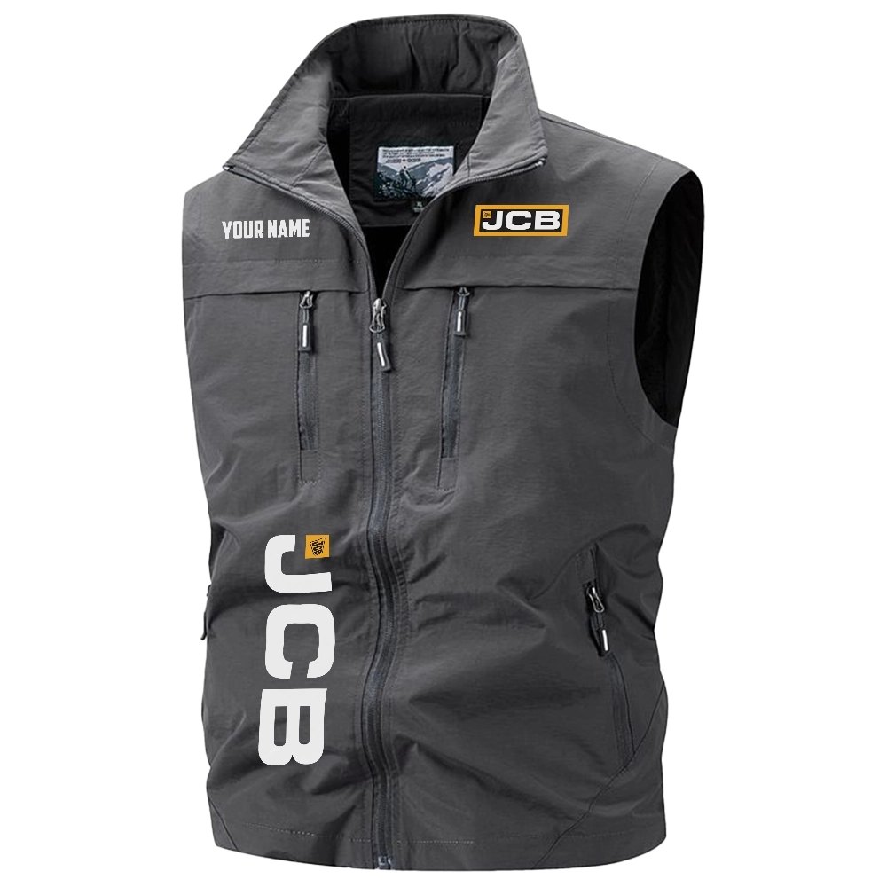 JCB Agriculture Exclusive Logo Multi-Pocket Sleeveless Vest OUFAV2100819JAZ – JCB Agriculture Vest