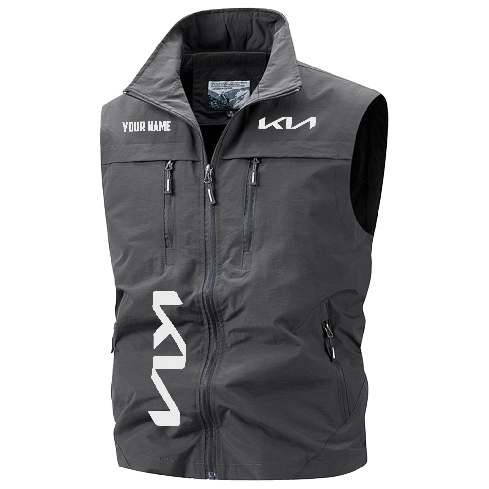 Kia Exclusive Logo Multi-Pocket Sleeveless Vest OUFAV2100819KIAZ – Kia Vest