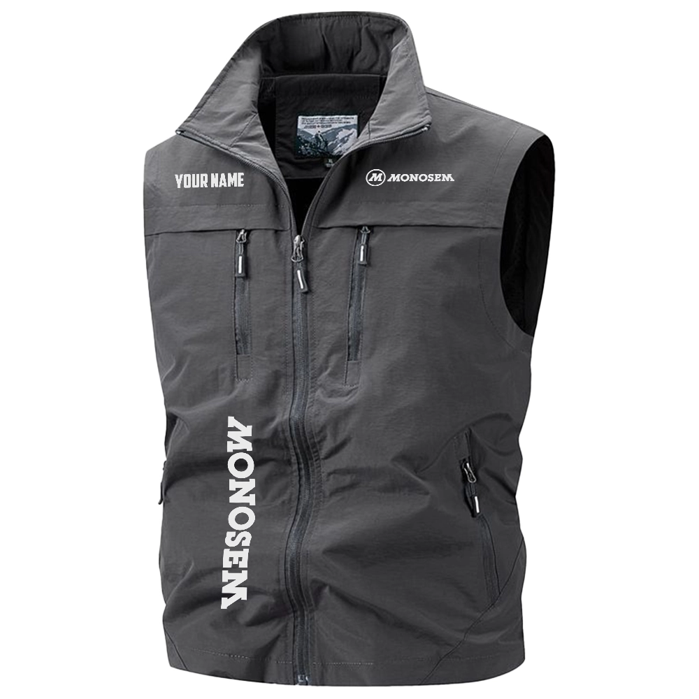 Monosem Exclusive Logo Multi-Pocket Sleeveless Vest OUFAV2100819MOZ – Monosem Vest