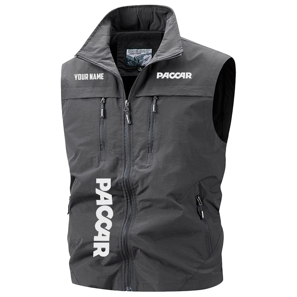 PACCAR Exclusive Logo Multi-Pocket Sleeveless Vest OUFAV2100819PCZ – PACCAR Vest PACCAR Exclusive Logo Multi-Pocket Sleeveless Vest OUFAV2100819PCZ – PACCAR Vest