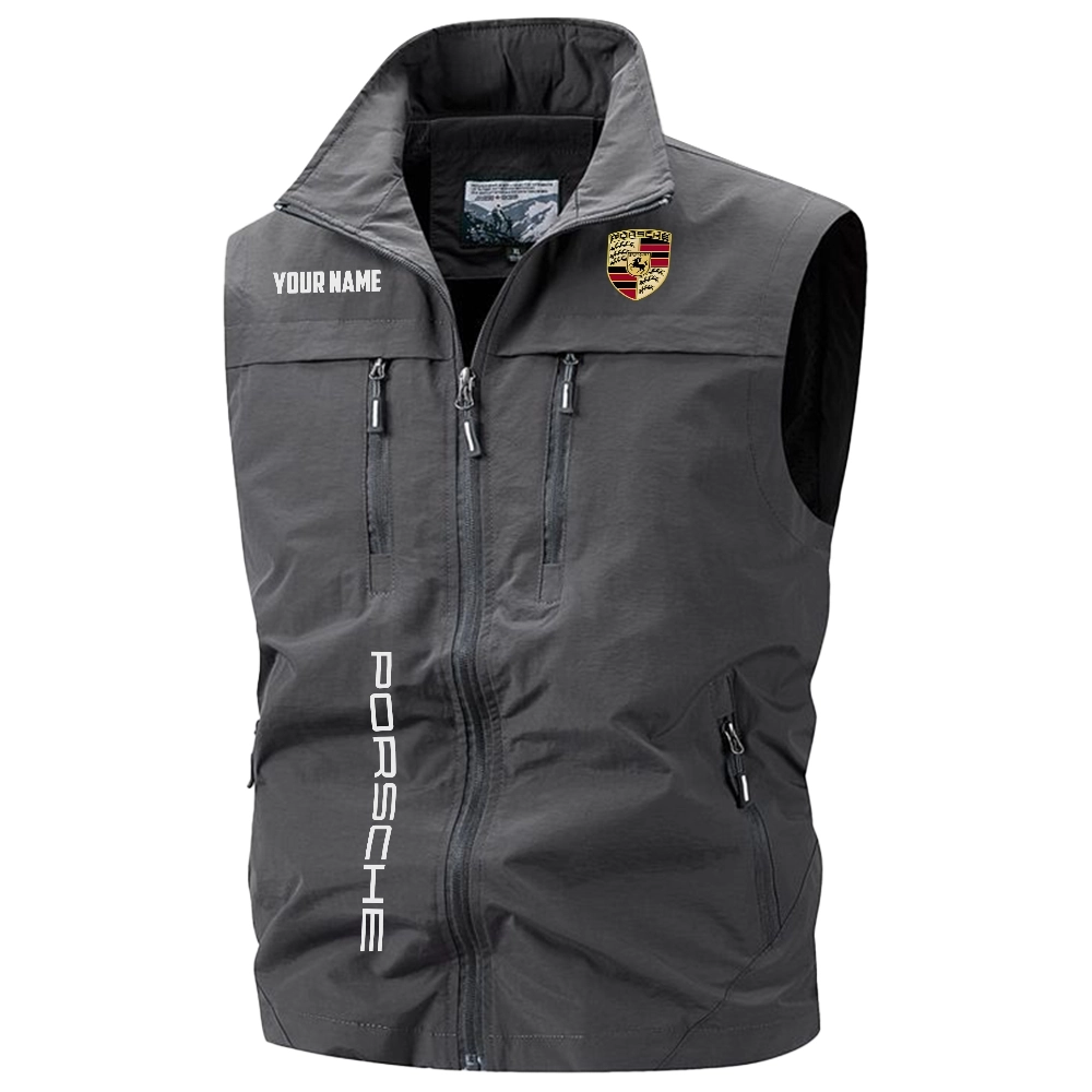 Porsche Exclusive Logo Multi-Pocket Sleeveless Vest OUFAV2100819POSZ – Porsche Vest Porsche Exclusive Logo Multi-Pocket Sleeveless Vest OUFAV2100819POSZ – Porsche Vest