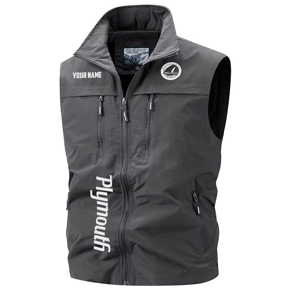 Plymouth Exclusive Logo Multi-Pocket Sleeveless Vest OUFAV2100819PYZ – Plymouth Vest Plymouth Exclusive Logo Multi-Pocket Sleeveless Vest OUFAV2100819PYZ – Plymouth Vest