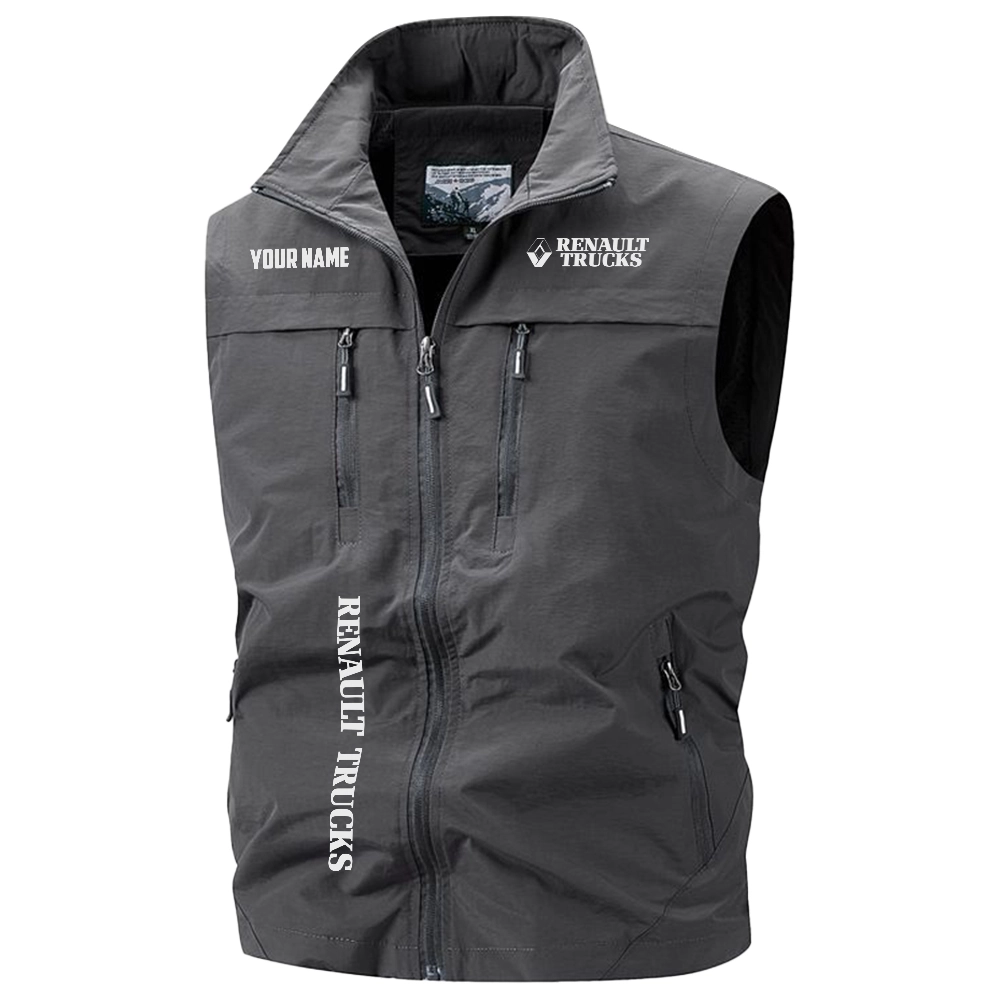 Renault Trucks Exclusive Logo Multi-Pocket Sleeveless Vest OUFAV2100819RTZ – Renault Trucks Vest