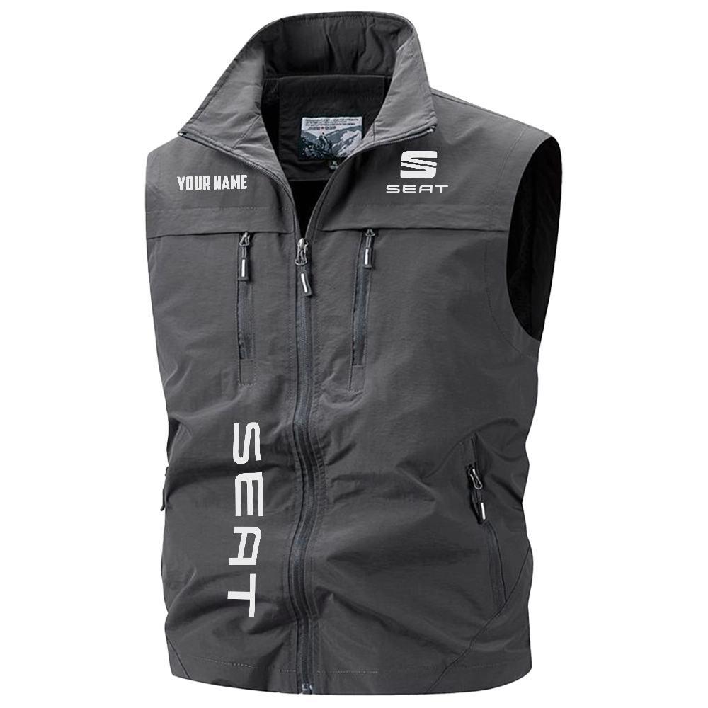 SEAT Cars Exclusive Logo Multi-Pocket Sleeveless Vest OUFAV2100819SETZ – SEAT Cars Vest