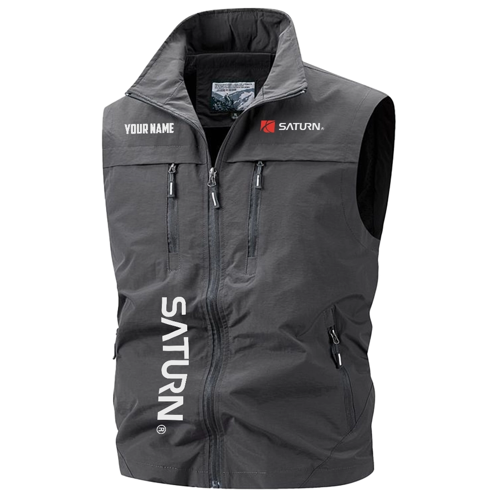 Saturn Exclusive Logo Multi-Pocket Sleeveless Vest OUFAV2100819SRZ – Saturn Vest