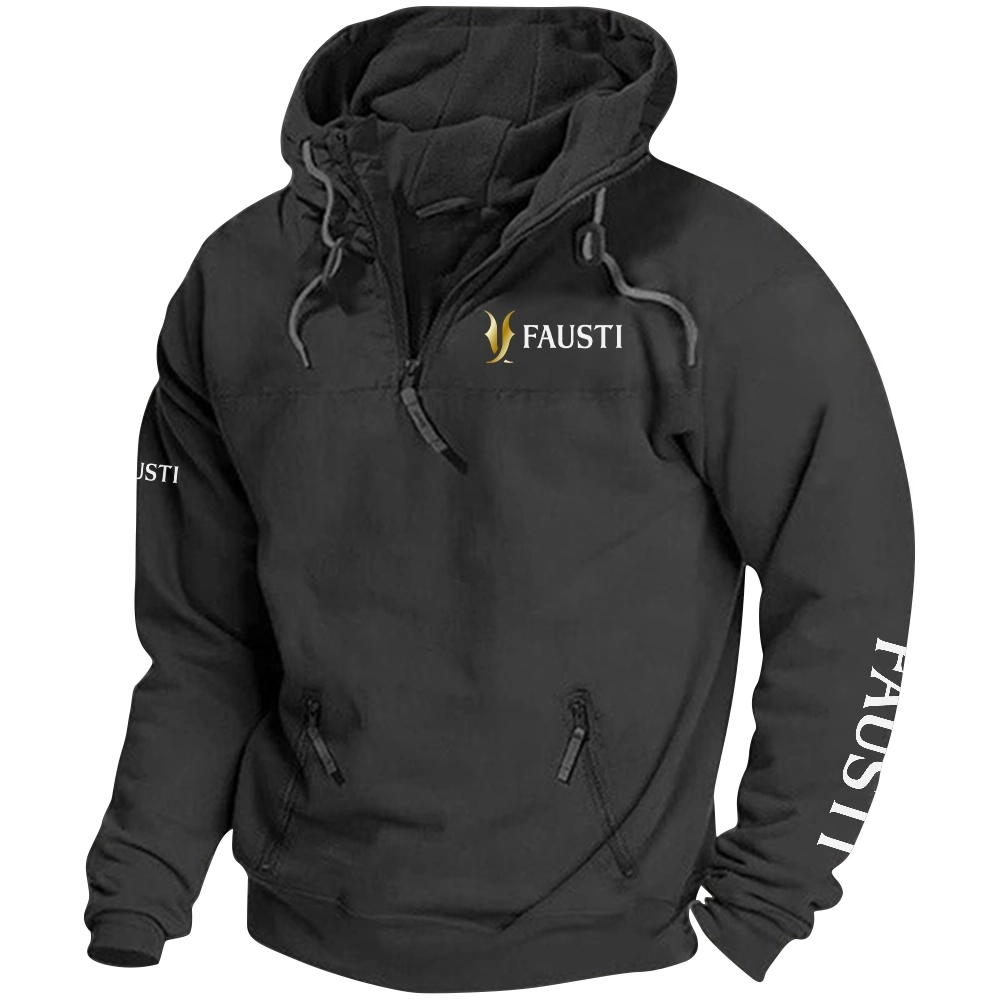 Fausti Exclusive Logo Tactical Quarterzip Hoodie OUHUH1880815FSZ – Fausti Hoodie