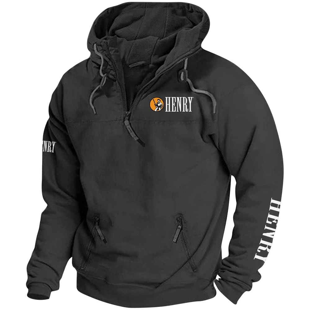 Henry Repeating Arms Exclusive Logo Tactical Quarterzip Hoodie OUHUH1880815HAZ – Henry Repeating Arms Hoodie