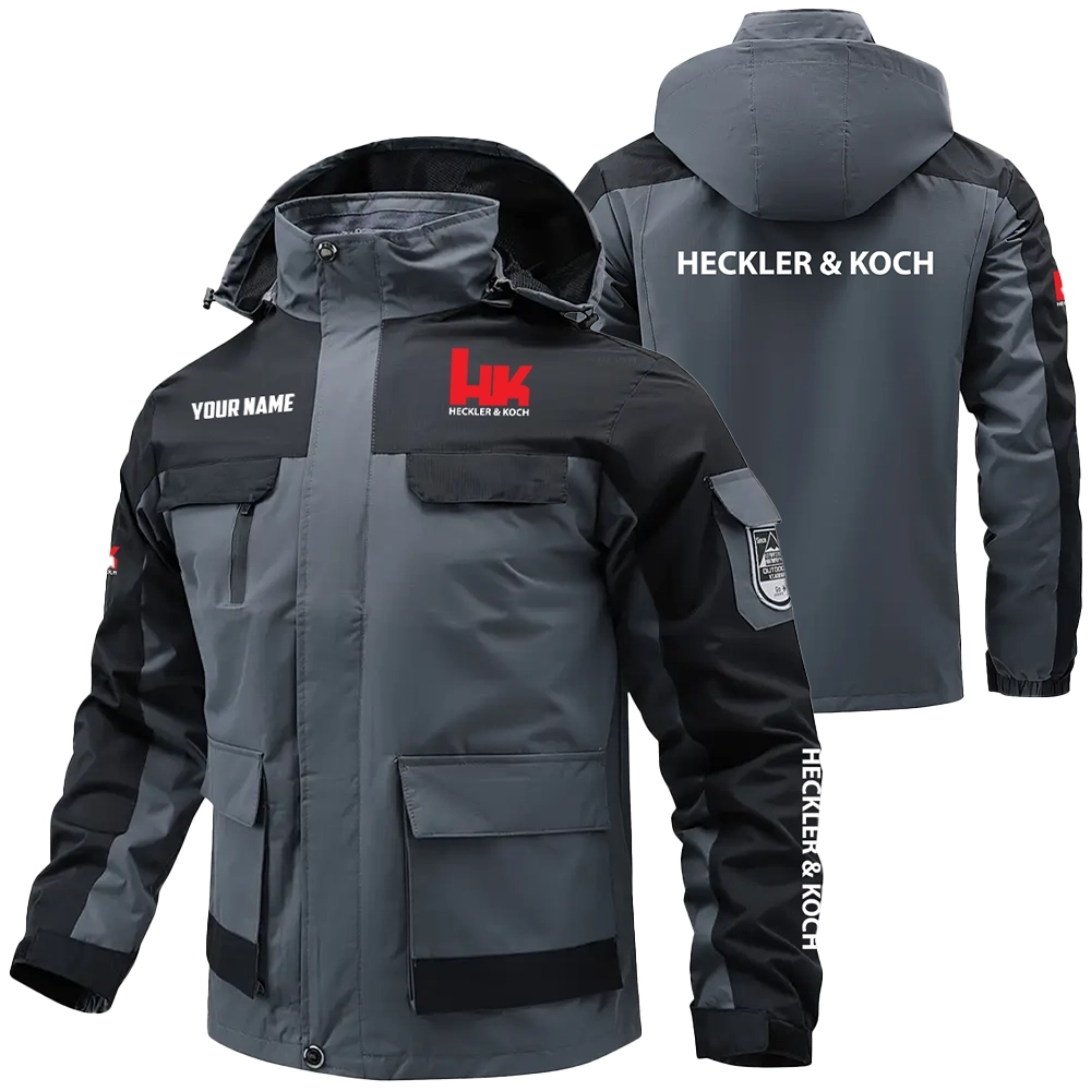 Heckler & Koch Exclusive Logo Water Resistant Outdoor Jacket Detachable Hood OUHUV203A0815HKZ – Heckler & Koch Jacket Heckler & Koch Exclusive Logo Water Resistant Outdoor Jacket Detachable Hood OUHUV203A0815HKZ – Heckler & Koch Jacket