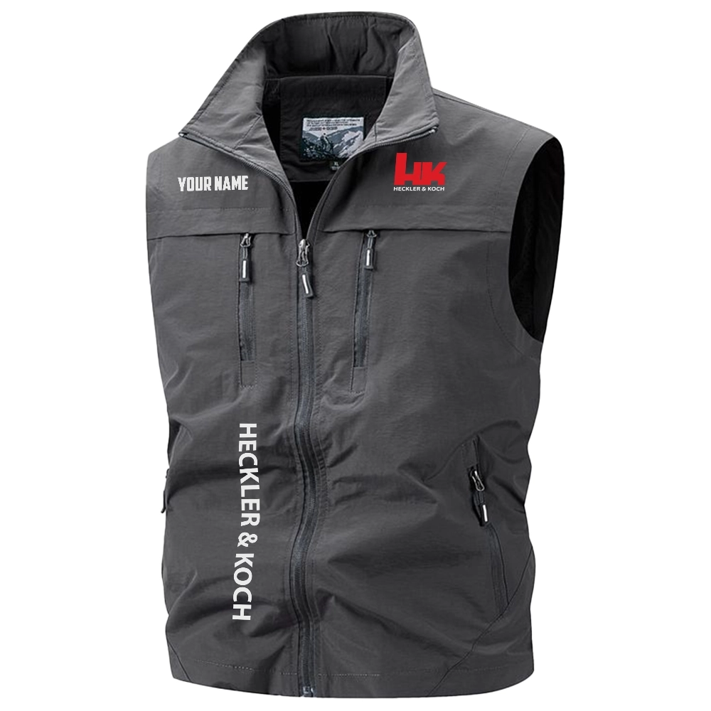 Heckler & Koch Exclusive Logo Multi-Pocket Sleeveless Vest OUHUV2100815HKZ – Heckler & Koch Vest Heckler & Koch Exclusive Logo Multi-Pocket Sleeveless Vest OUHUV2100815HKZ – Heckler & Koch Vest