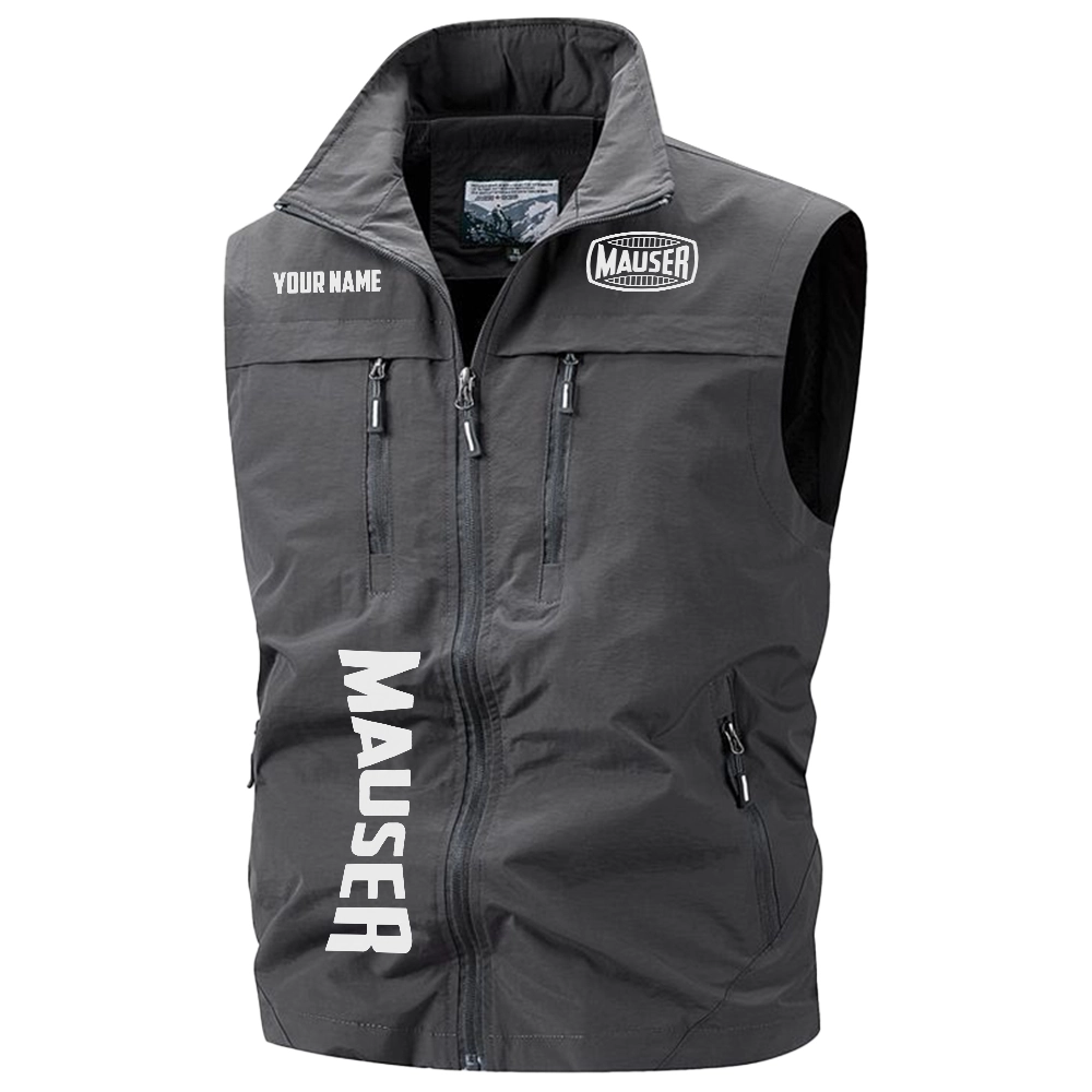 Mauser Exclusive Logo Multi-Pocket Sleeveless Vest OUHUV2100815MSZ – Mauser Vest Mauser Exclusive Logo Multi-Pocket Sleeveless Vest OUHUV2100815MSZ – Mauser Vest