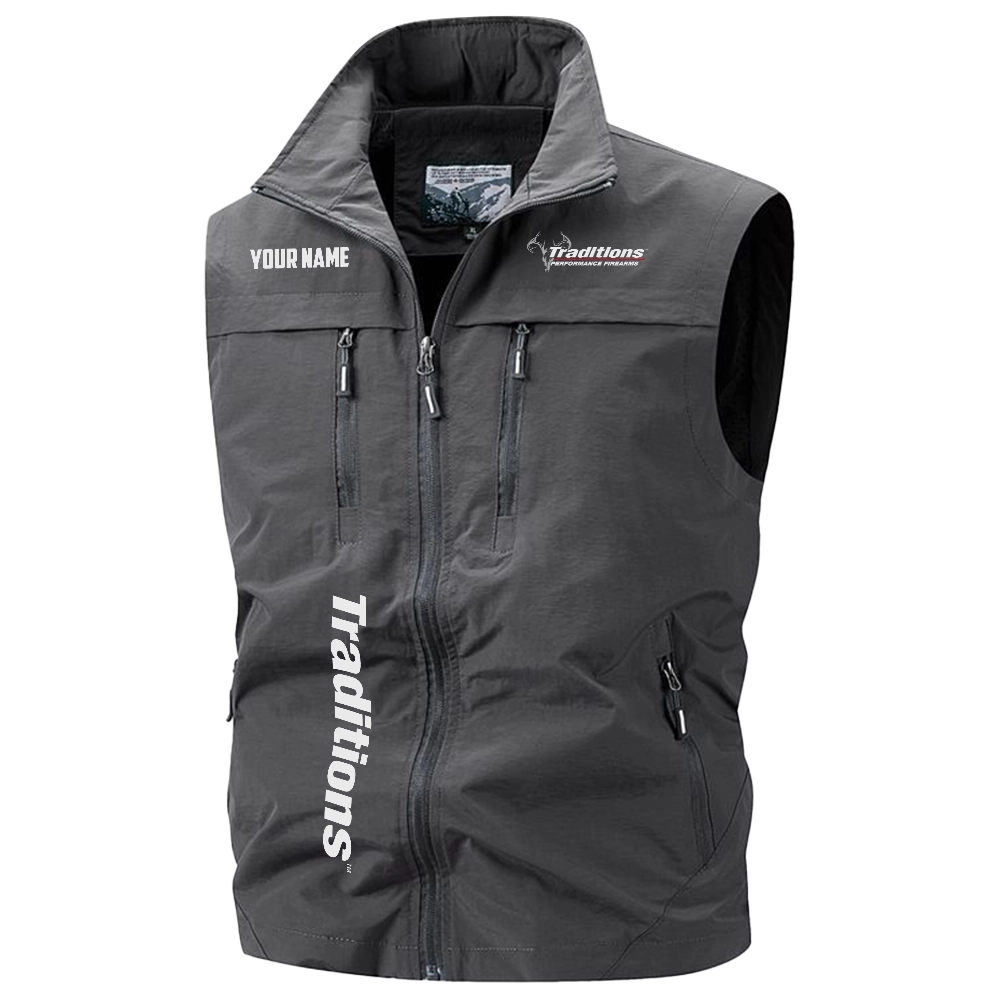Traditions Exclusive Logo Multi-Pocket Sleeveless Vest OUHUV2100815TDZ – Traditions Vest