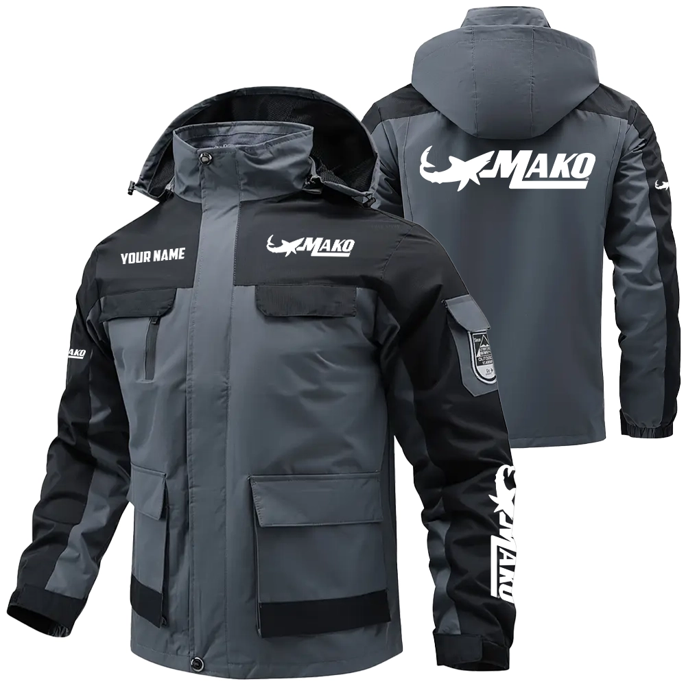 Mako Exclusive Logo Water Resistant Outdoor Jacket Detachable Hood TTFSV2030819MAZ – Mako Jacket
