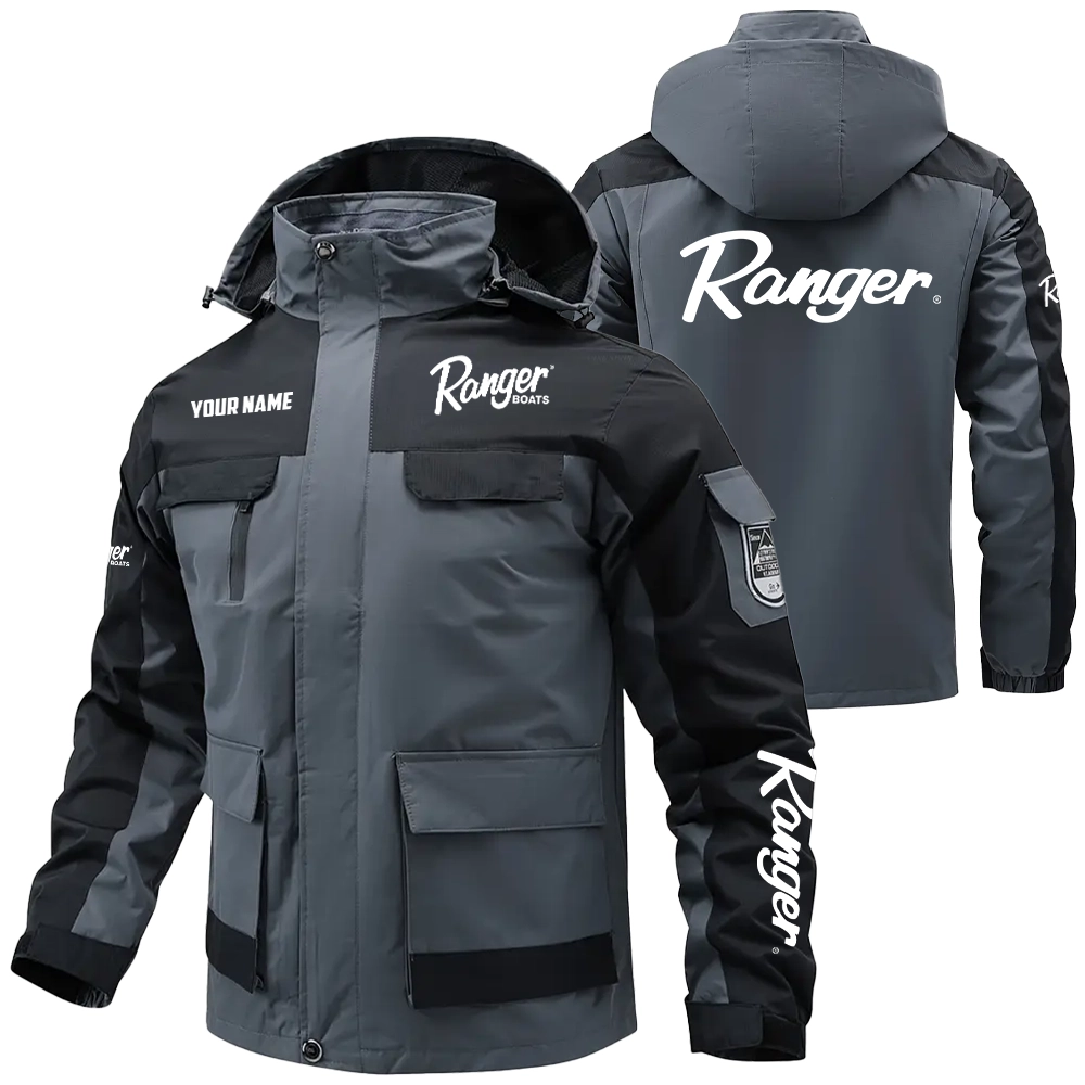 Ranger Exclusive Logo Water Resistant Outdoor Jacket Detachable Hood TTFSV2030819RBZ – Ranger Jacket