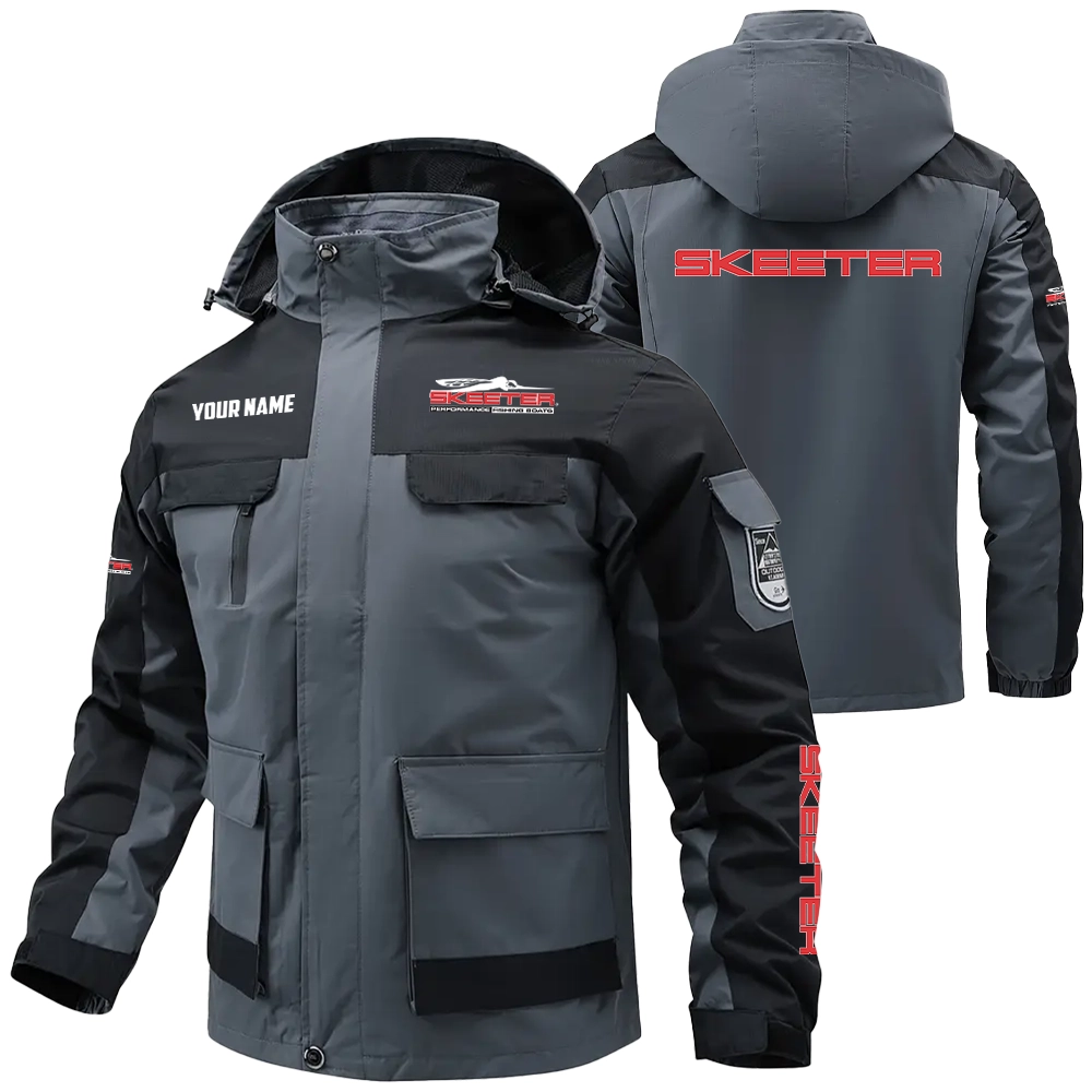 Skeeter Exclusive Logo Water Resistant Outdoor Jacket Detachable Hood TTFSV2030819STZ – Skeeter Jacket Skeeter Exclusive Logo Water Resistant Outdoor Jacket Detachable Hood TTFSV2030819STZ – Skeeter Jacket