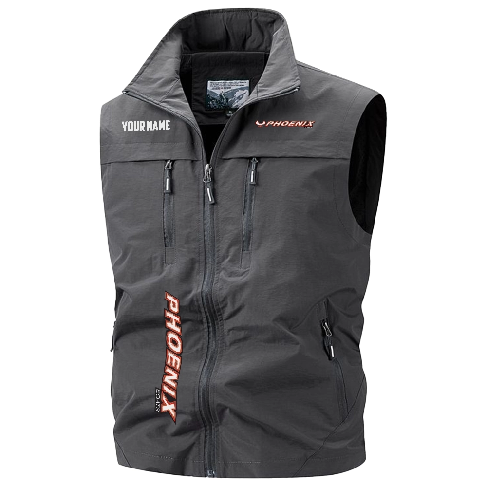 Phoenix Exclusive Logo Multi-Pocket Sleeveless Vest TTFSV2100819PBZ – Phoenix Vest