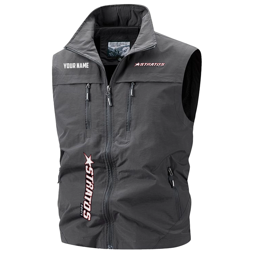 Stratos Exclusive Logo Multi-Pocket Sleeveless Vest TTFSV2100819SAZ – Stratos Vest Stratos Exclusive Logo Multi-Pocket Sleeveless Vest TTFSV2100819SAZ – Stratos Vest