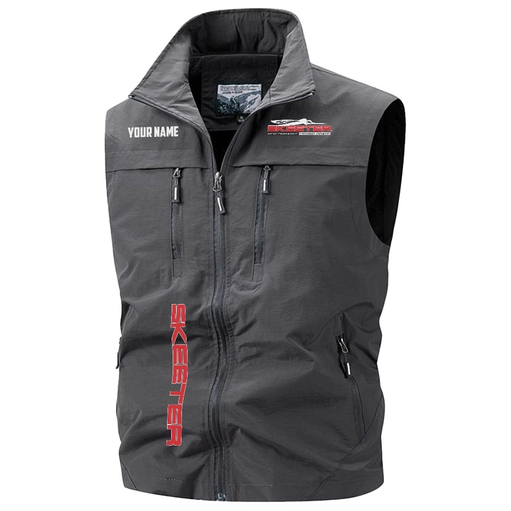 Skeeter Exclusive Logo Multi-Pocket Sleeveless Vest TTFSV2100819STZ – Skeeter Vest Skeeter Exclusive Logo Multi-Pocket Sleeveless Vest TTFSV2100819STZ – Skeeter Vest