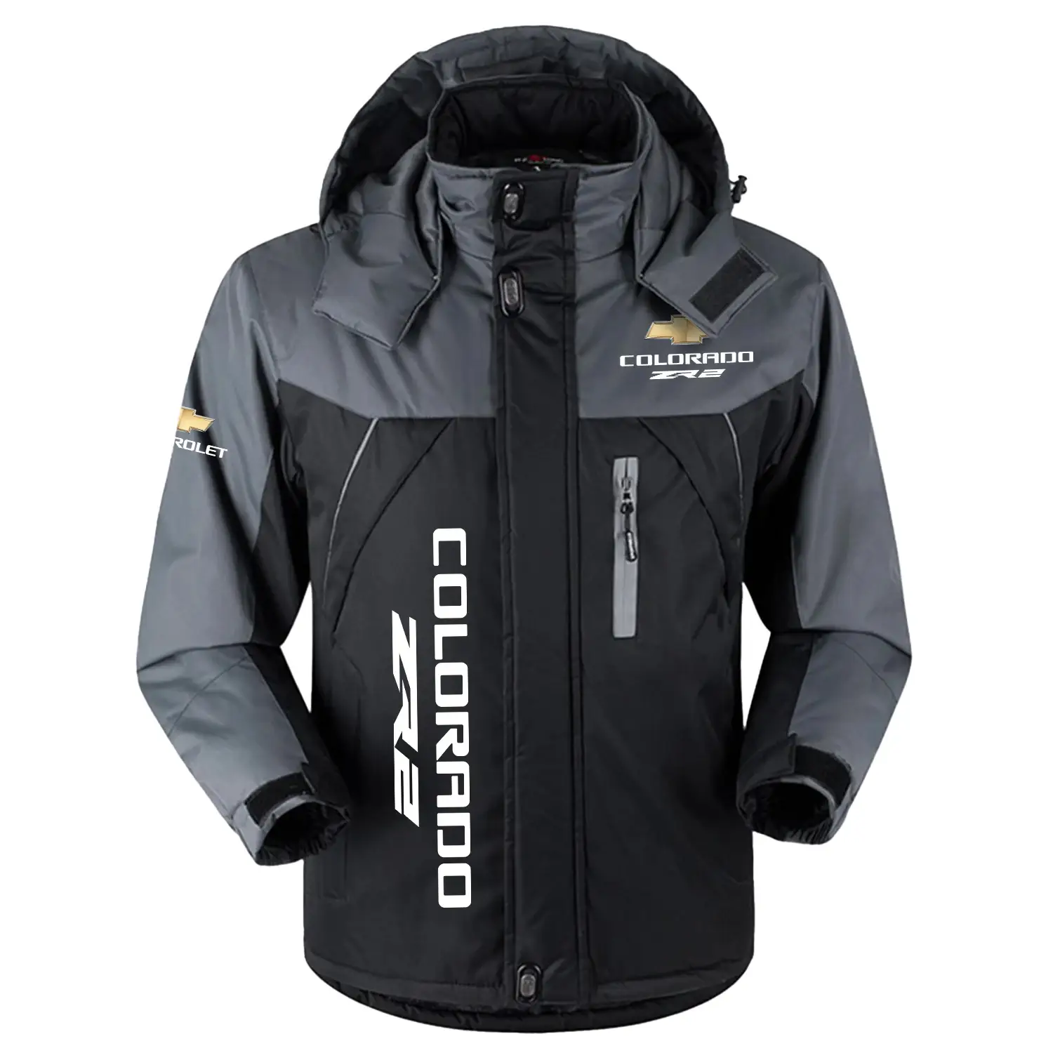 Chevrolet Colorado ZR2 Exclusive Logo Outdoor Charging Suit Slim Fit Plush Waterproof Windproof Jacket Detachable Hood CARPCS1106CZRZ – Chevrolet Colorado ZR2 Jacket Chevrolet Colorado ZR2 Exclusive Logo Outdoor Charging Suit Slim Fit Plush Waterproof Windproof Jacket Detachable Hood CARPCS1106CZRZ – Chevrolet Colorado ZR2 Jacket