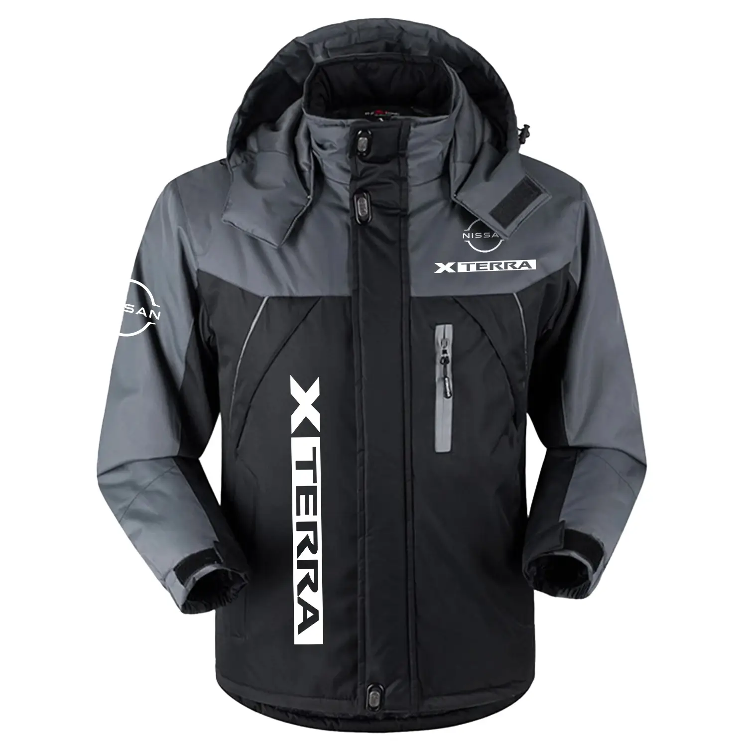 Nissan X-Terra Exclusive Logo Outdoor Charging Suit Slim Fit Plush Waterproof Windproof Jacket Detachable Hood CARPCS1106NXTZ – Nissan X-Terra Jacket