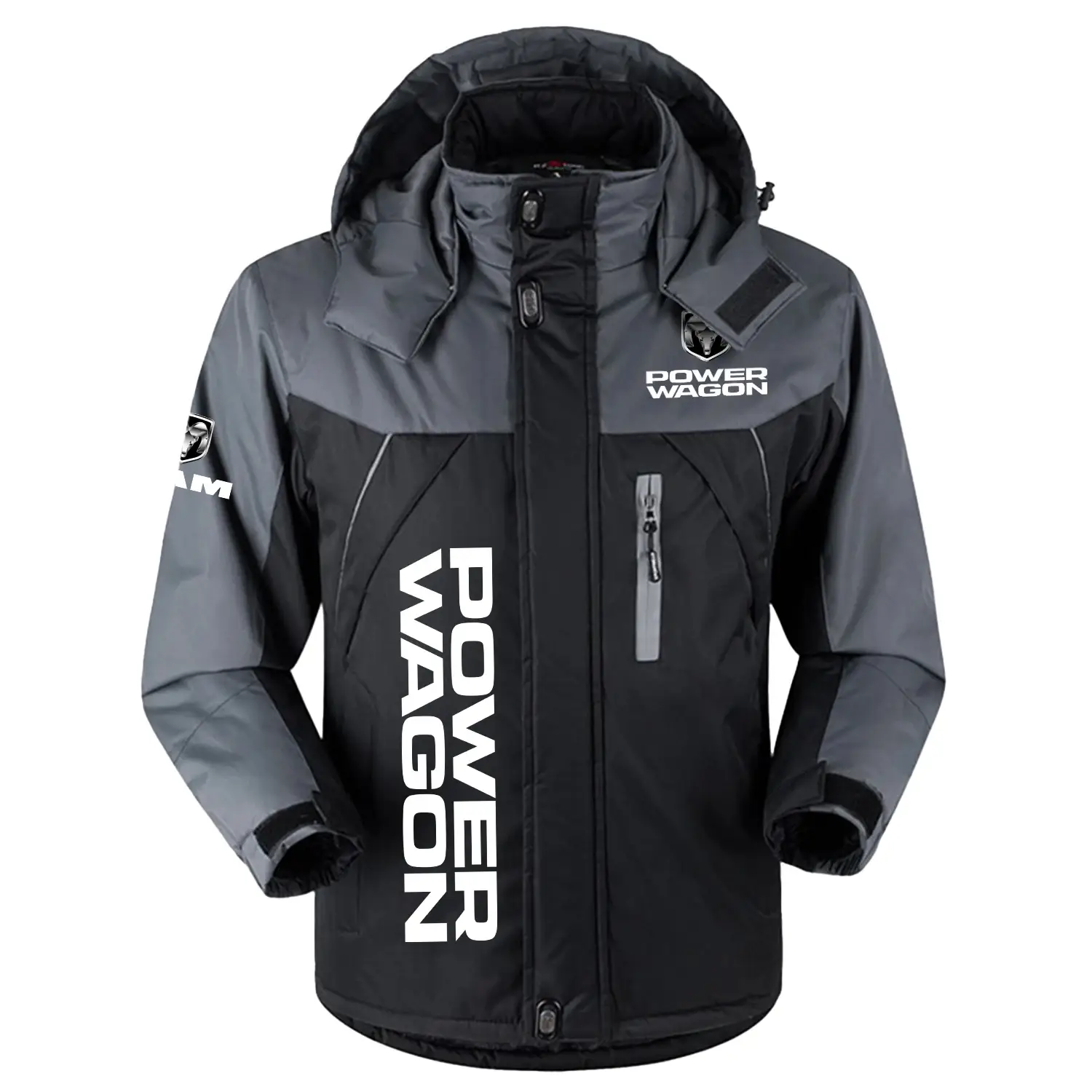 Ram Power Wagon Exclusive Logo Outdoor Charging Suit Slim Fit Plush Waterproof Windproof Jacket Detachable Hood CARPCS1106RPWZ – Ram Power Wagon Jacket Ram Power Wagon Exclusive Logo Outdoor Charging Suit Slim Fit Plush Waterproof Windproof Jacket Detachable Hood CARPCS1106RPWZ – Ram Power Wagon Jacket